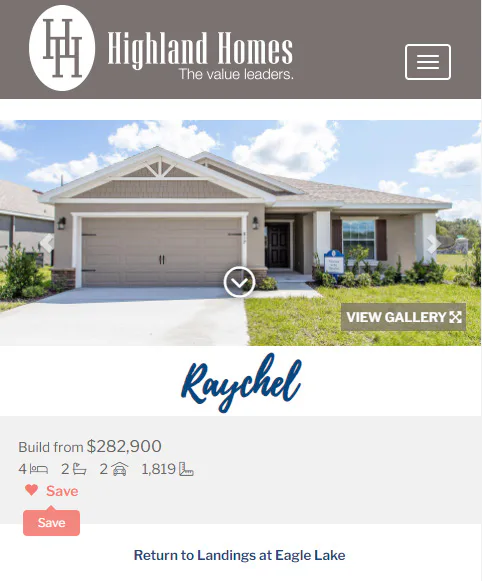 How to save a home plan to My Favorites